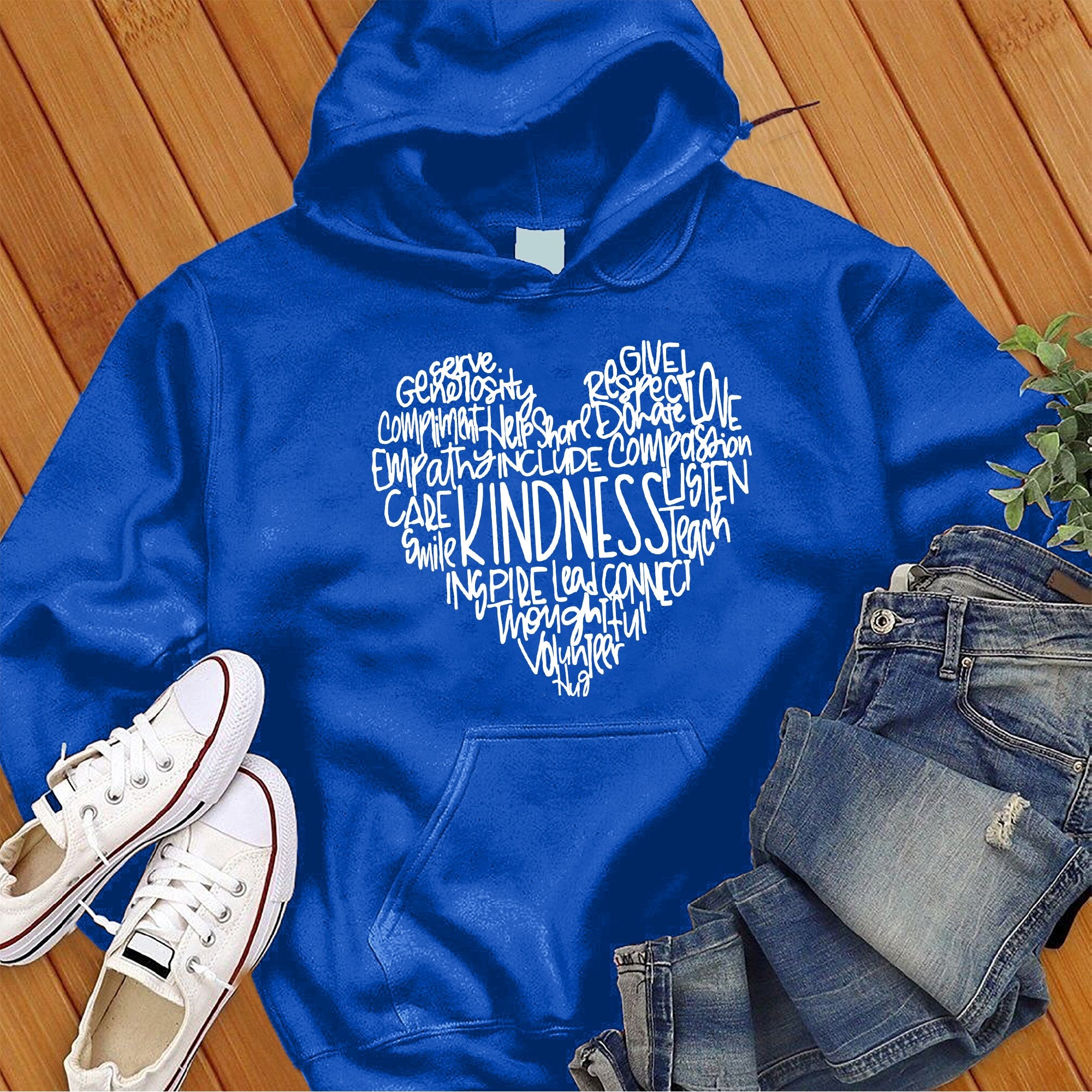 Kindness Encouragement Heart Hoodie - Love Tees