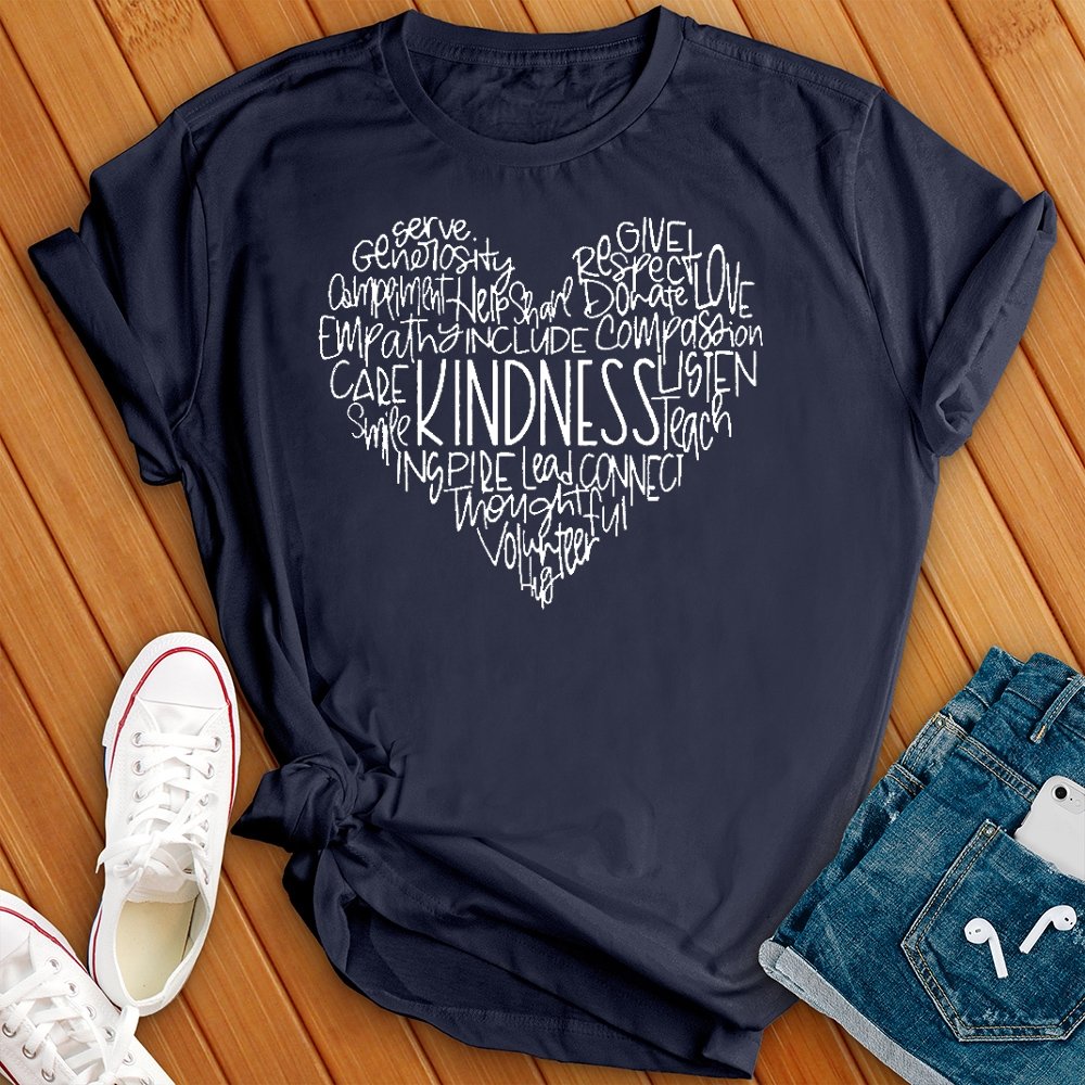 Kindness Encouragement Heart Tee - Love Tees