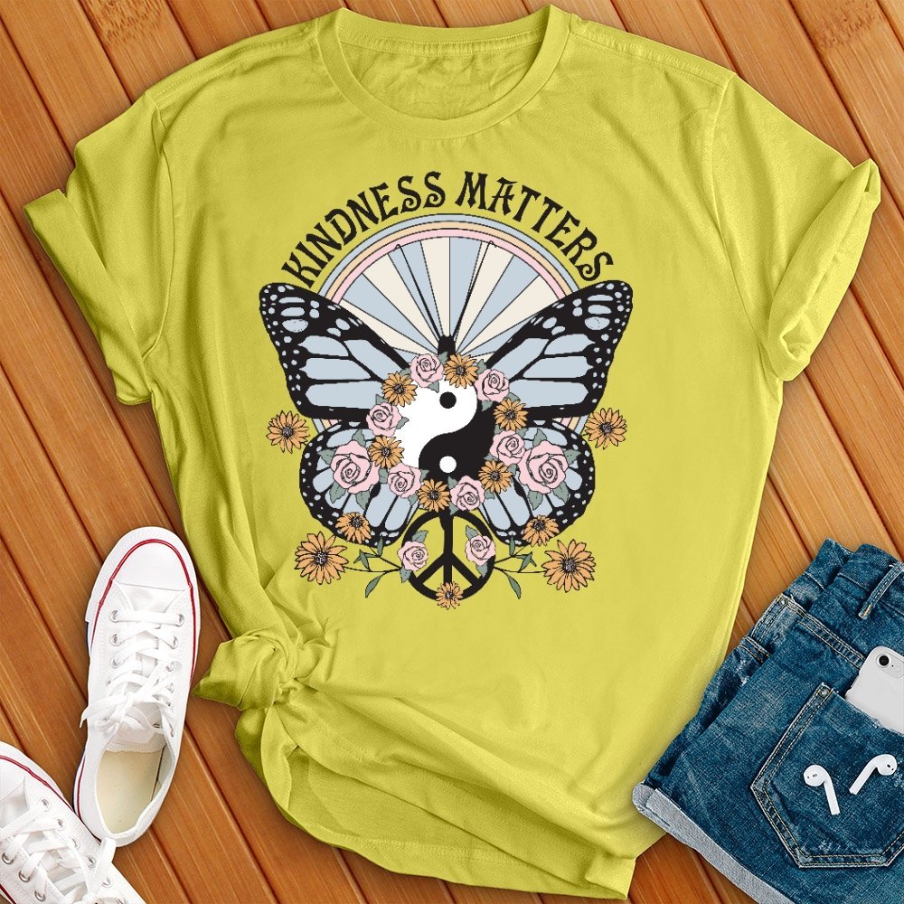 Kindness Matters Floral Hippie T- Shirt - Love Tees