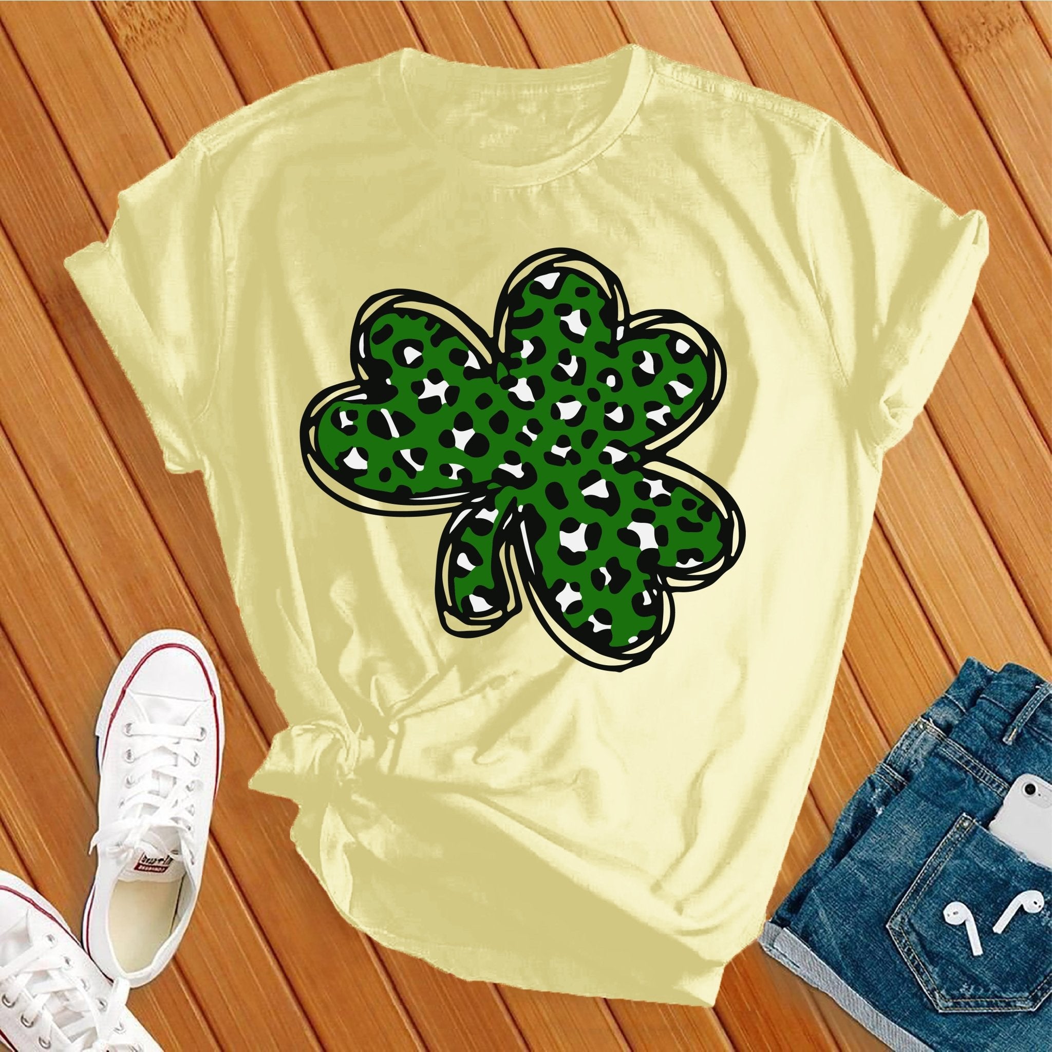 Leopard Shamrock Tee - Love Tees