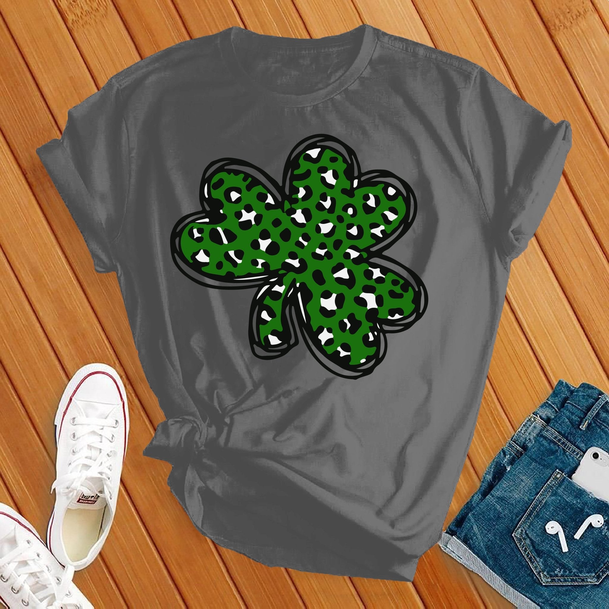 Leopard Shamrock Tee - Love Tees