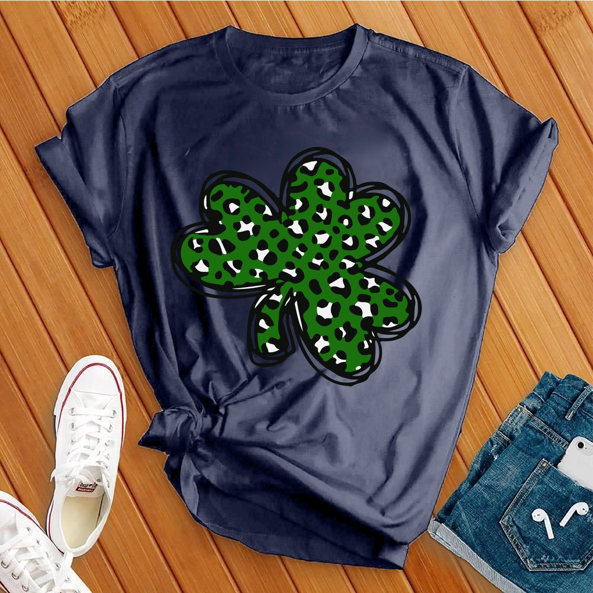 Leopard Shamrock Tee - Love Tees