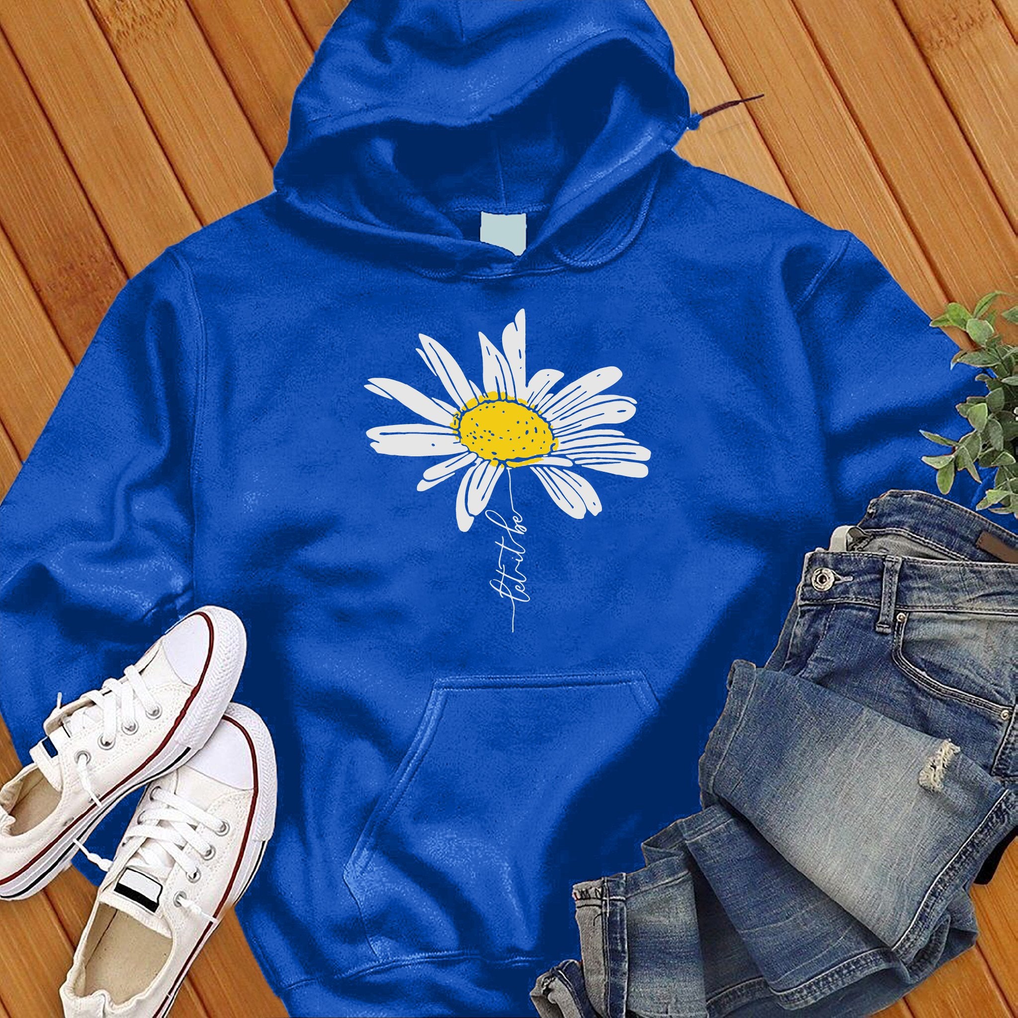 Let It Be Flower Hoodie - Love Tees