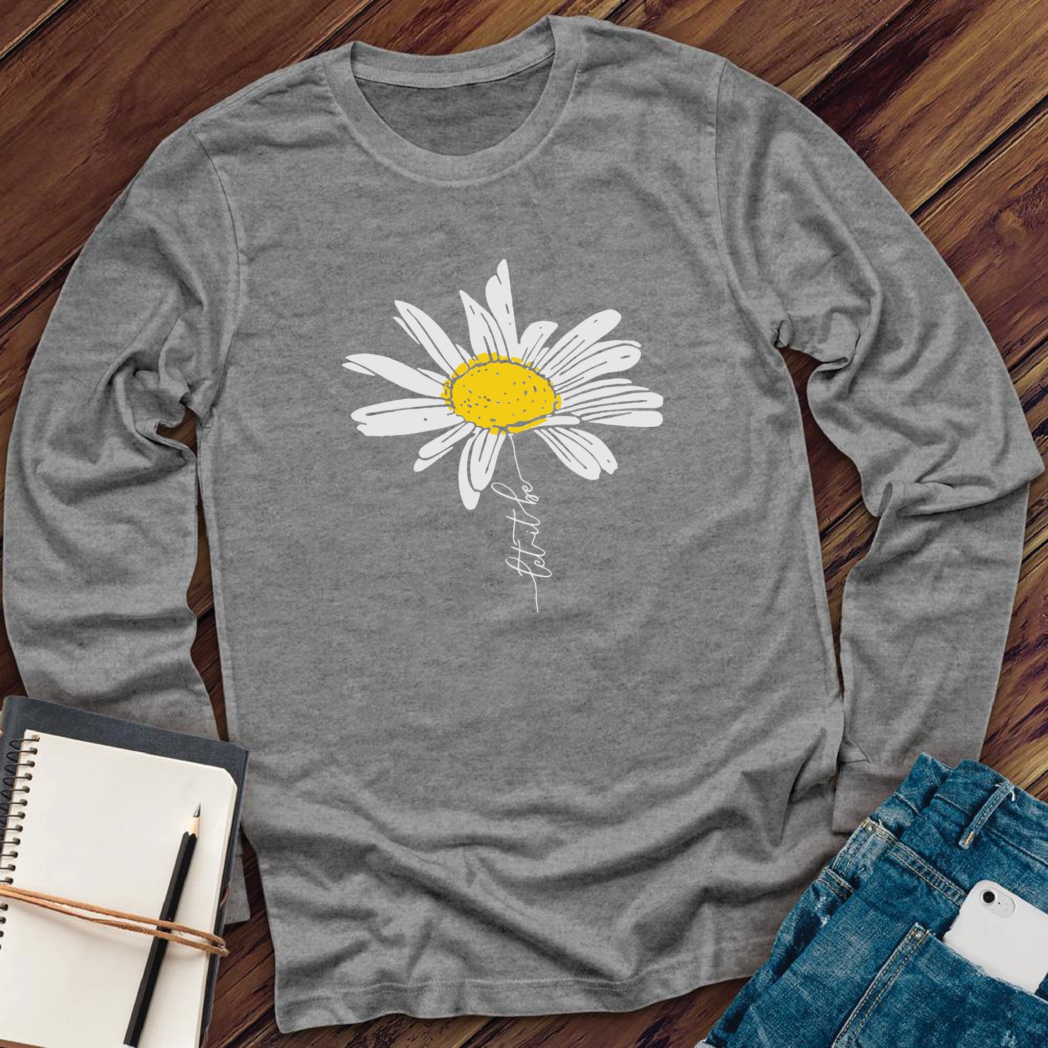 Let It Be Flower Long Sleeve - Love Tees