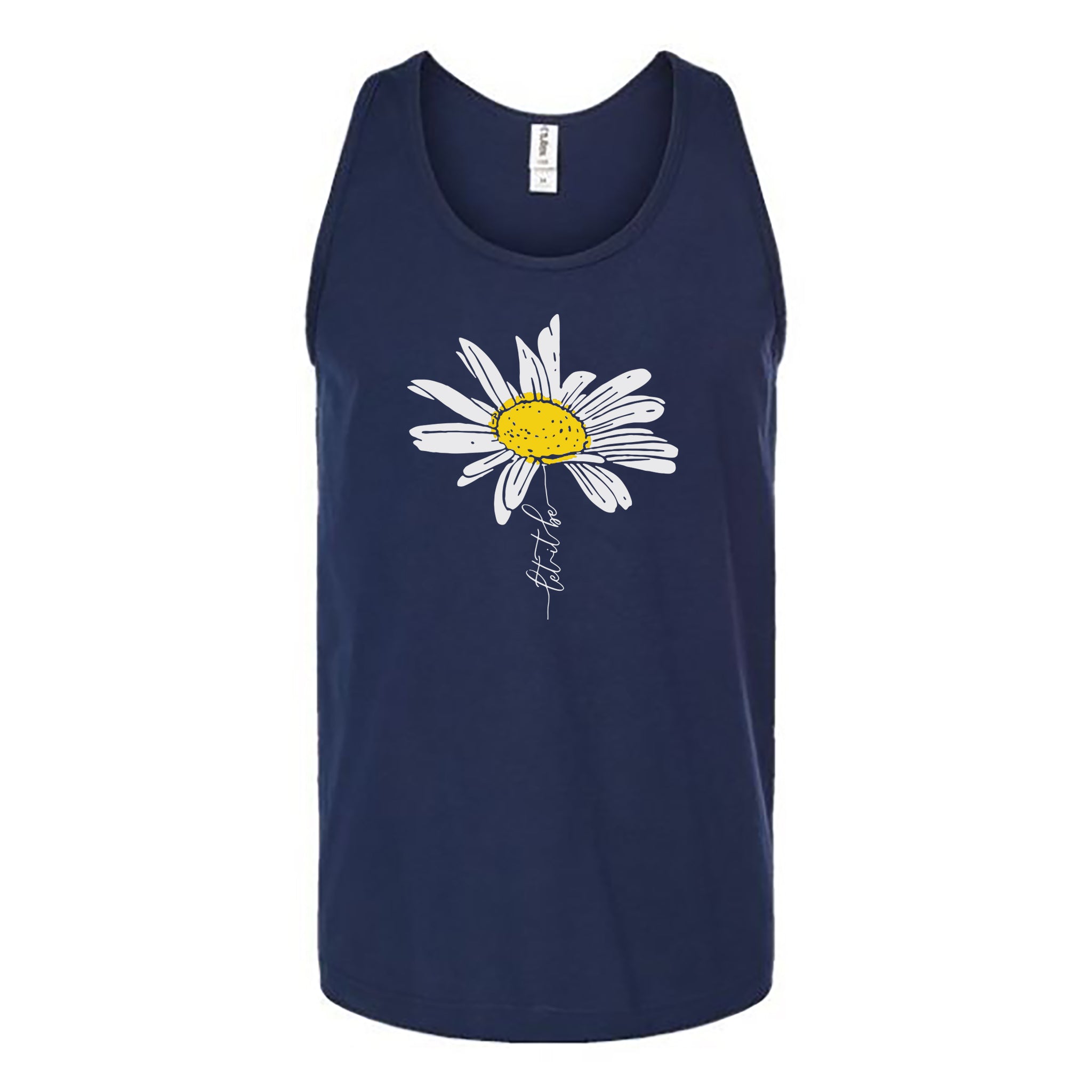 Let it be flower Unisex Tank Top - Love Tees