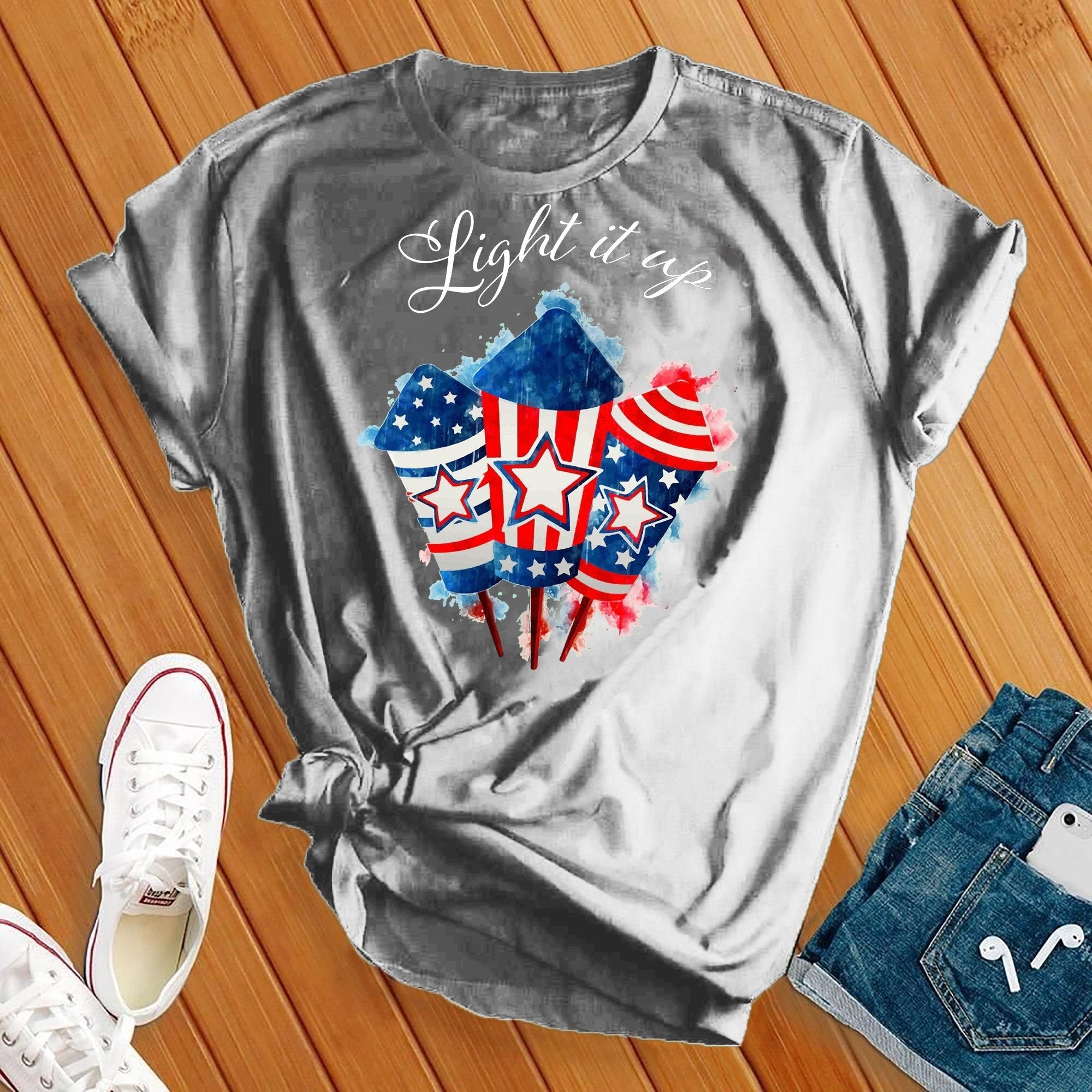 Light It Up Firework Tee - Love Tees