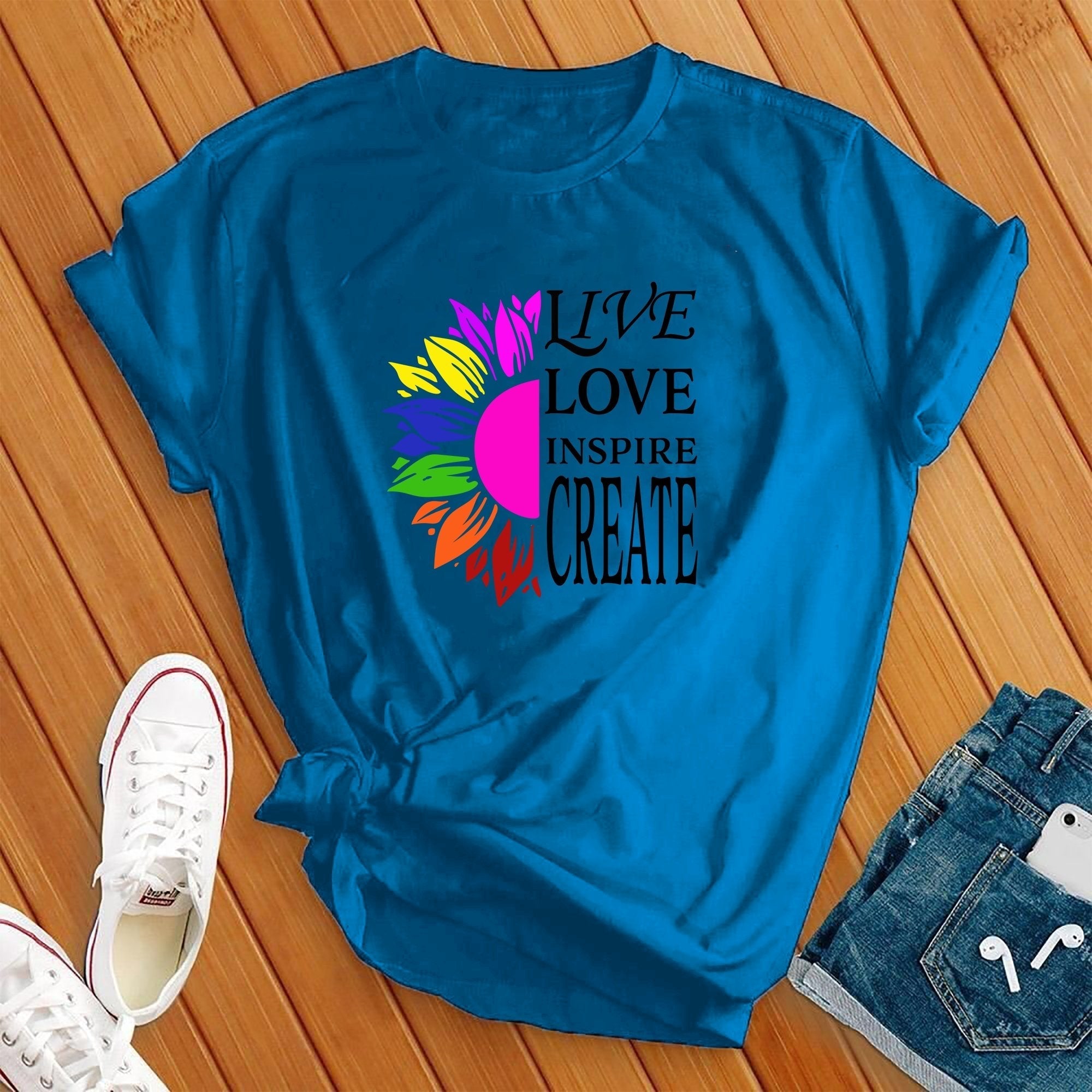 Live Love Flower Tee - Love Tees