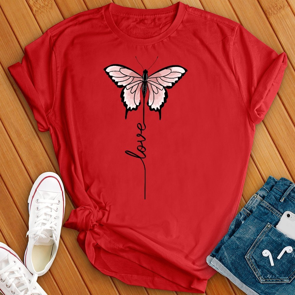 Love Floating Butterfly T- Shirt - Love Tees