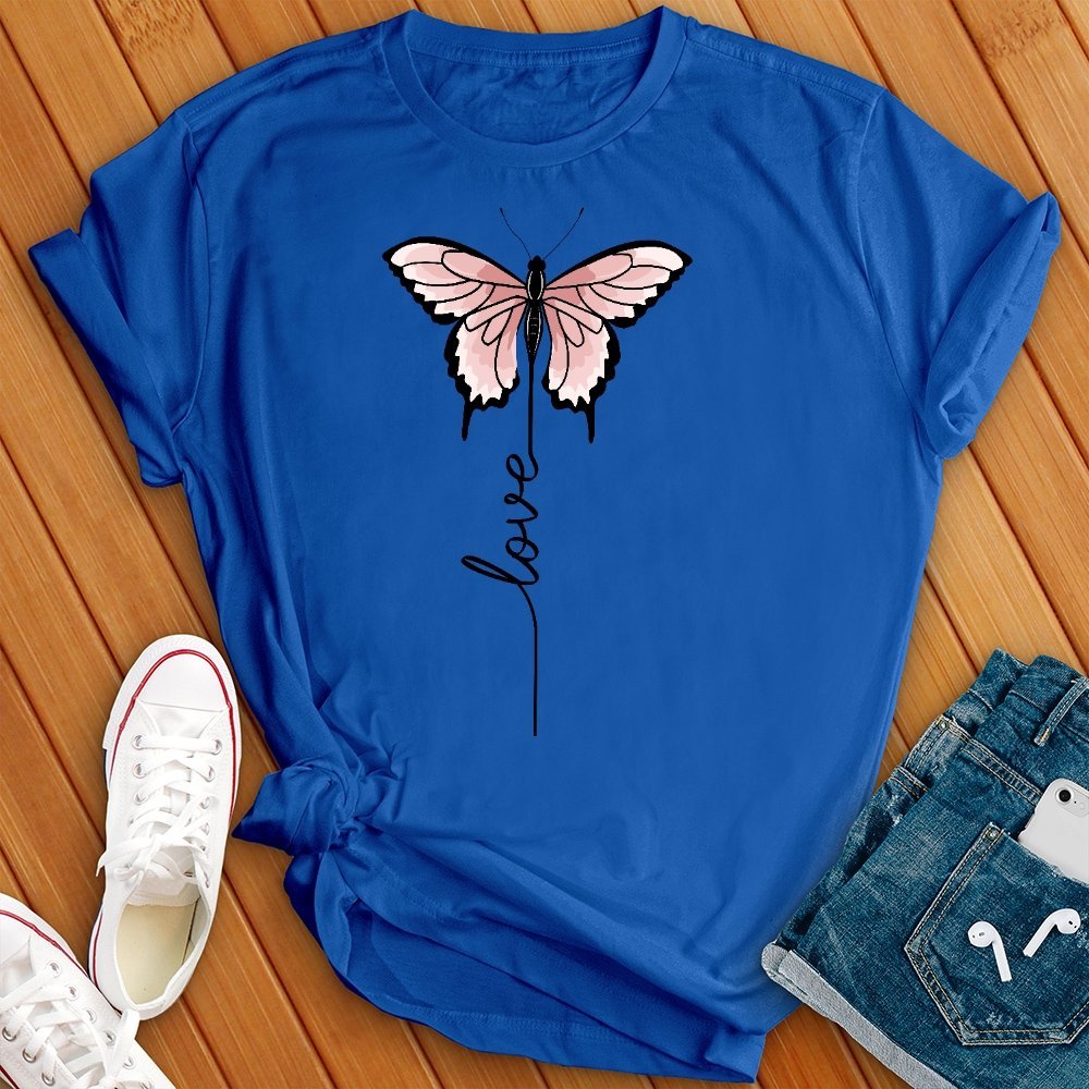 Love Floating Butterfly T- Shirt - Love Tees