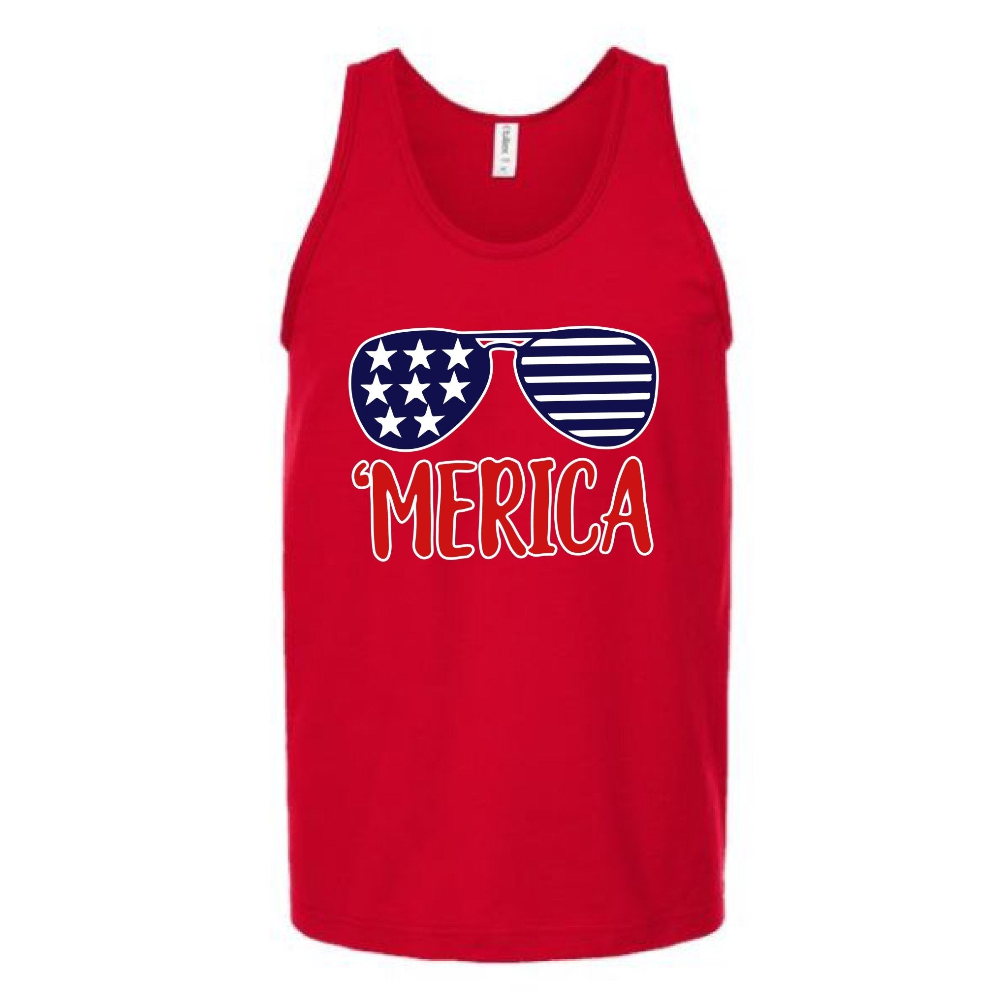 Merica Sunglasses Unisex Tank Top - Love Tees