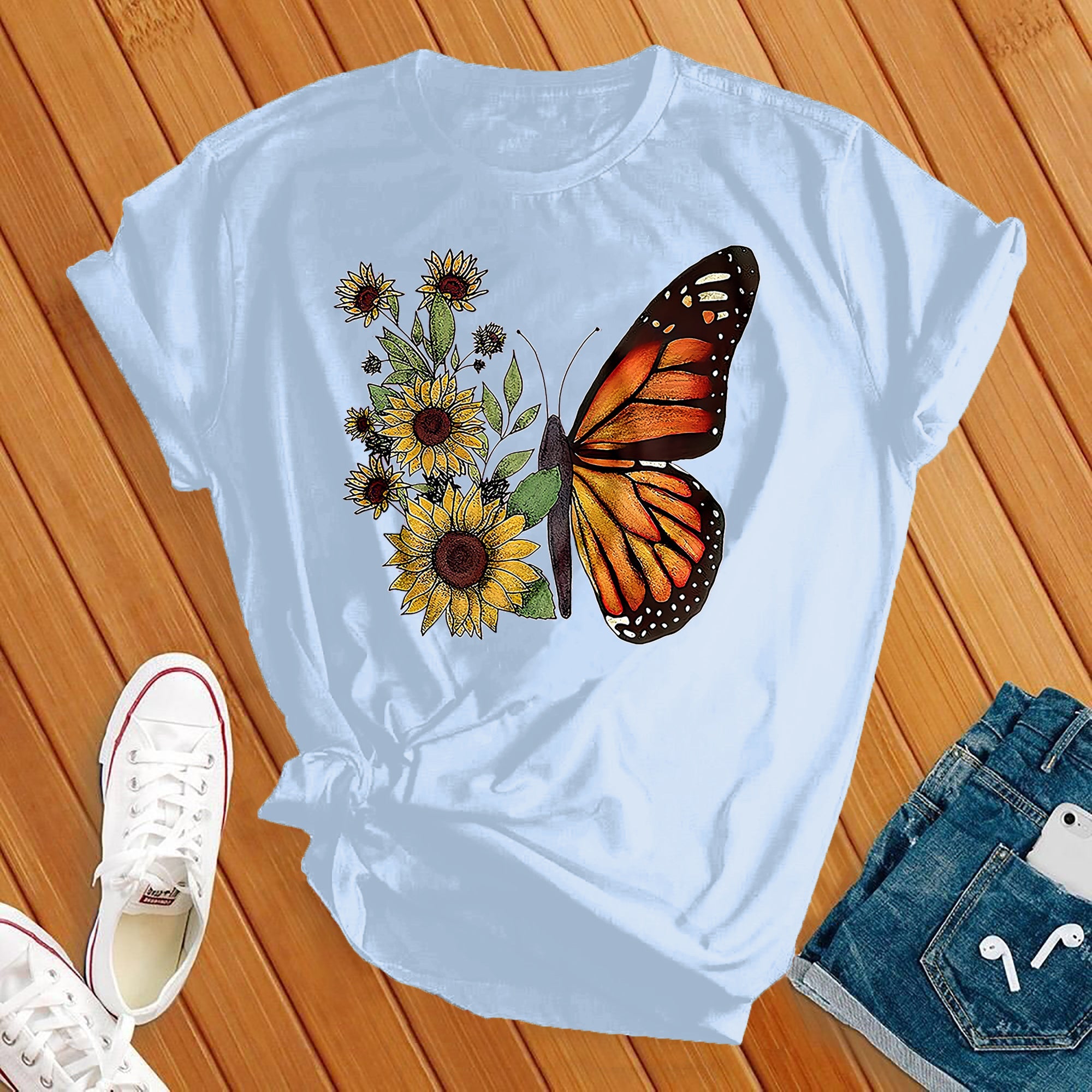 Monarch Sunflower Tee - Love Tees