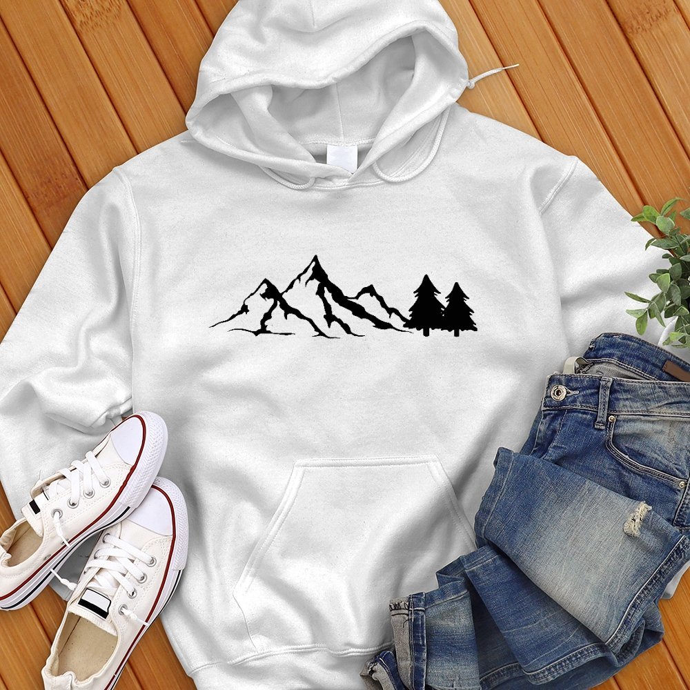 Mountain With Trees Sweatshirt - Love Tees