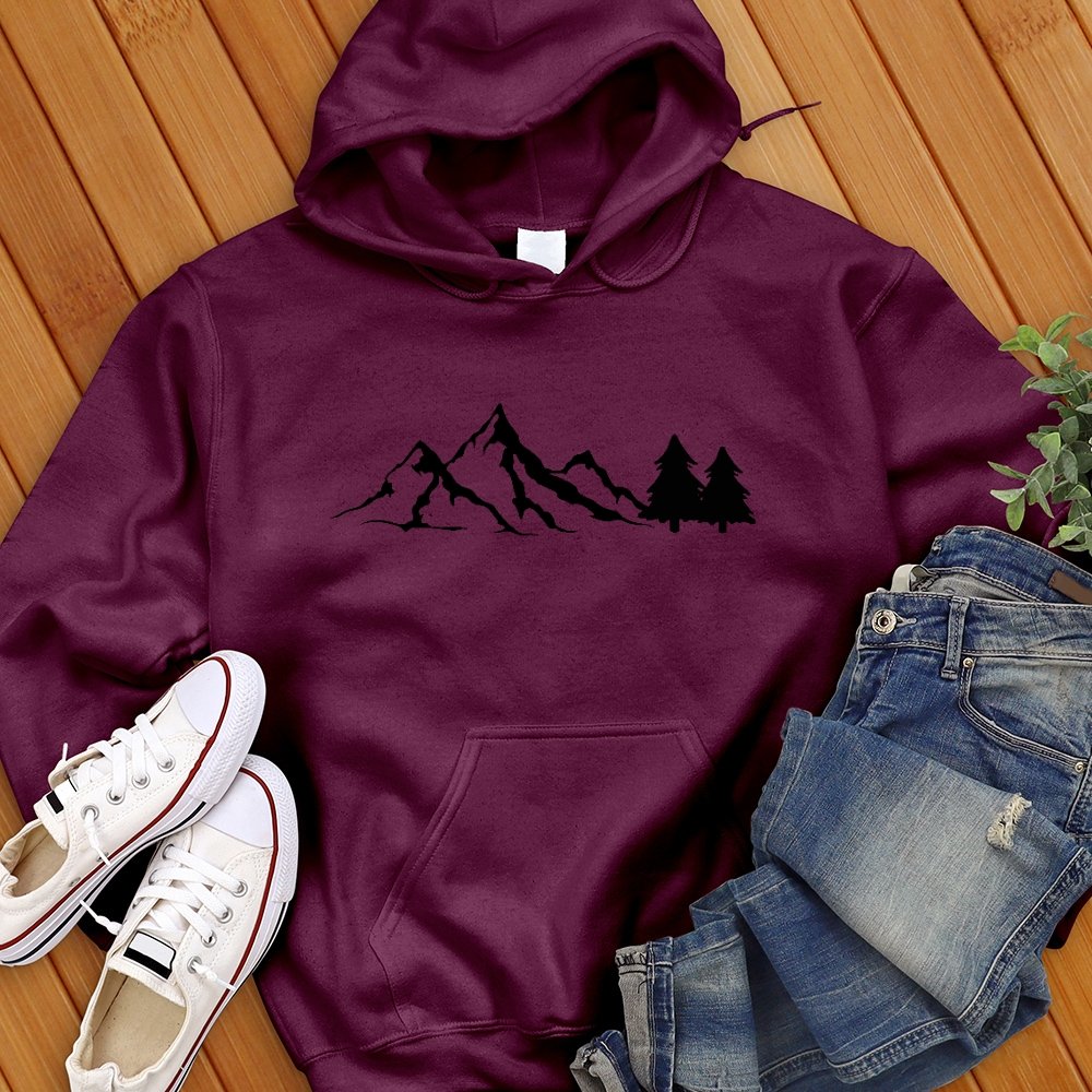 Mountain With Trees Sweatshirt - Love Tees