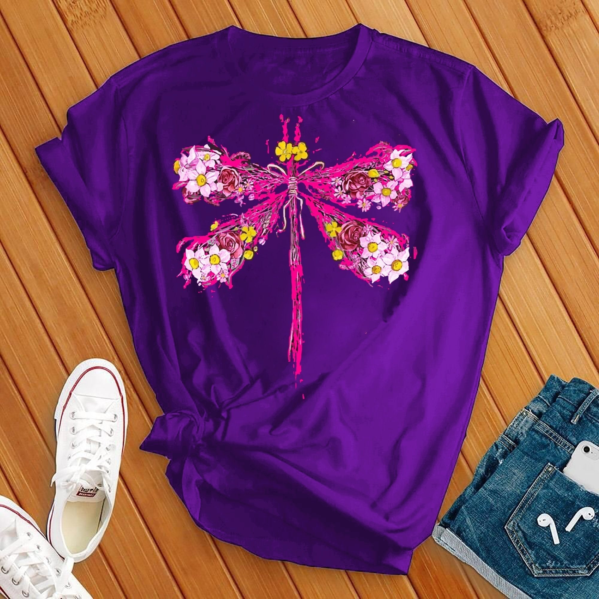 Neon Dragonfly Tee - Love Tees