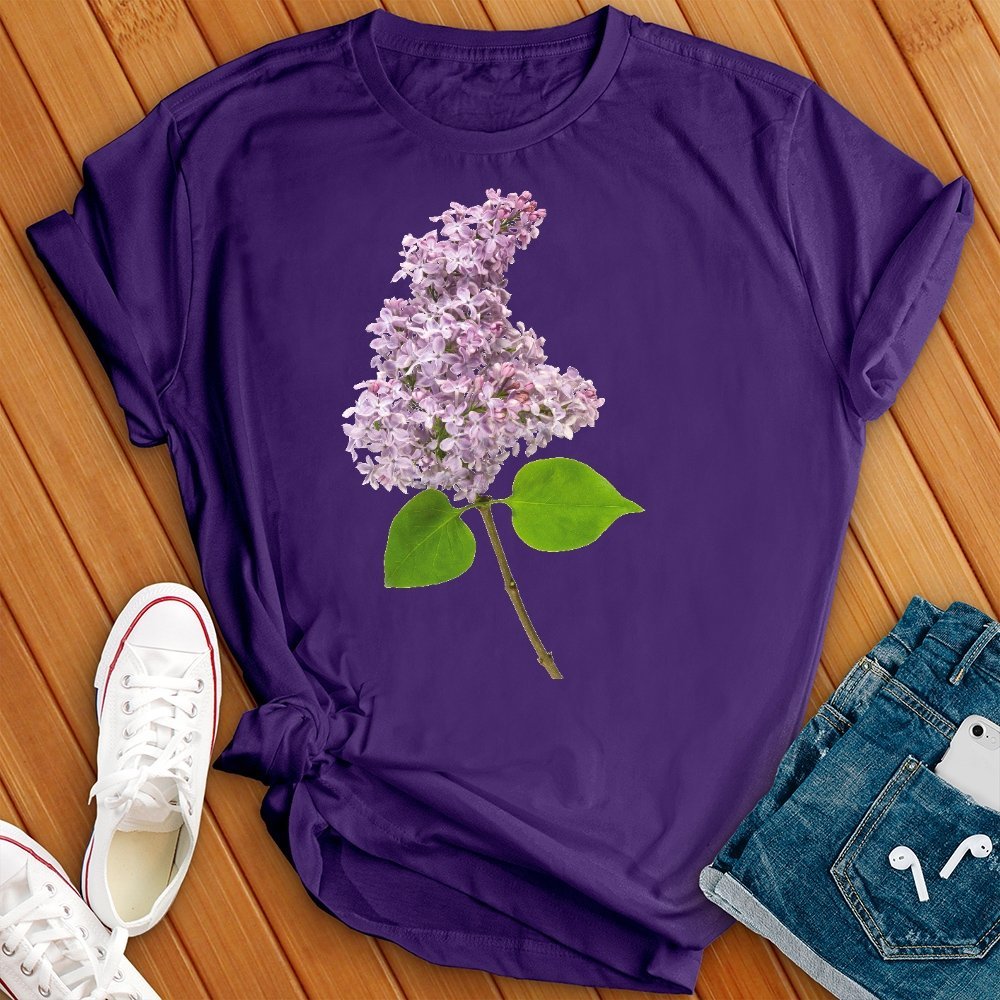 Purple- Lilac- Botanical T- Shirt - Love Tees