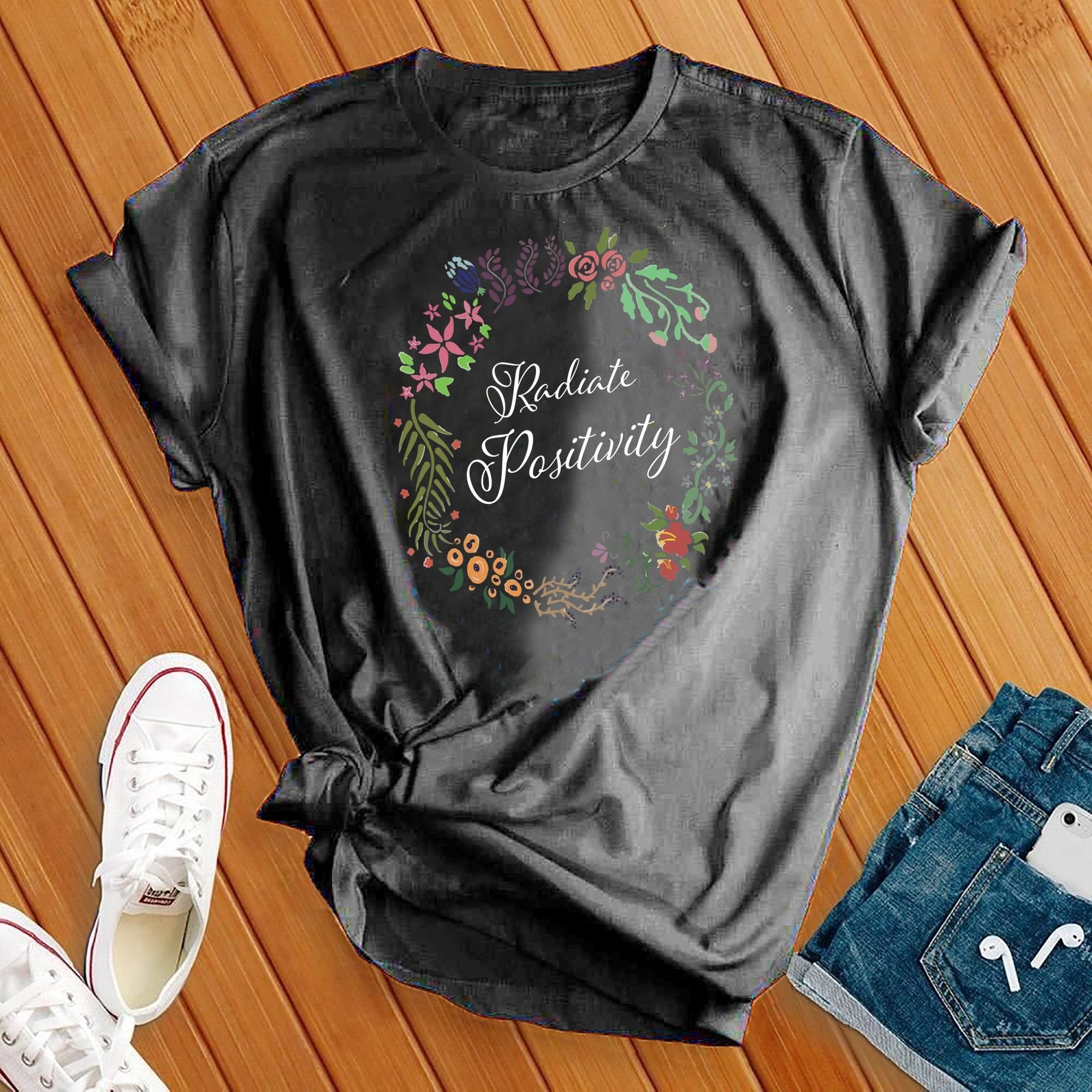 Radiate Positivity Flowers Tee - Love Tees