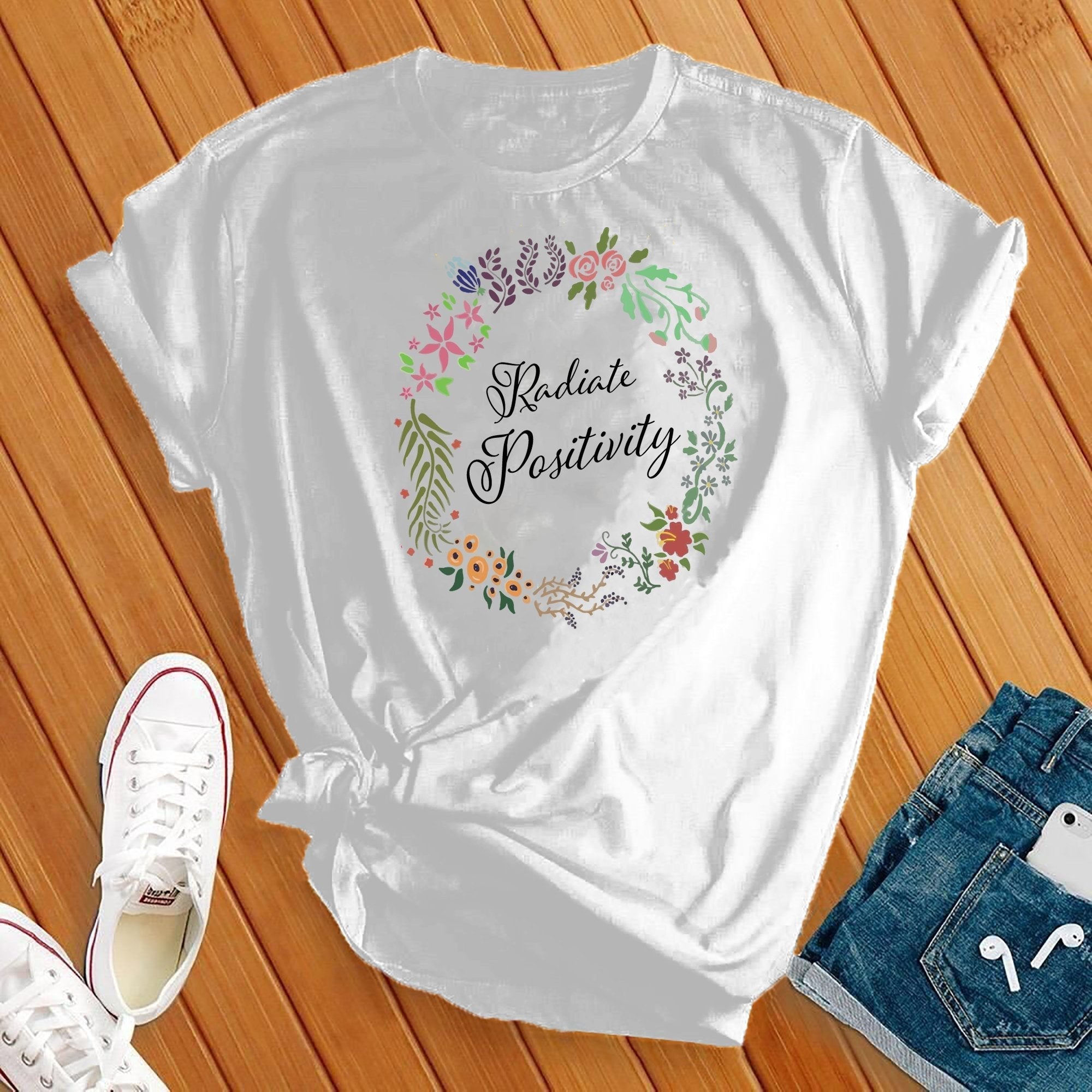 Radiate Positivity Flowers Tee - Love Tees