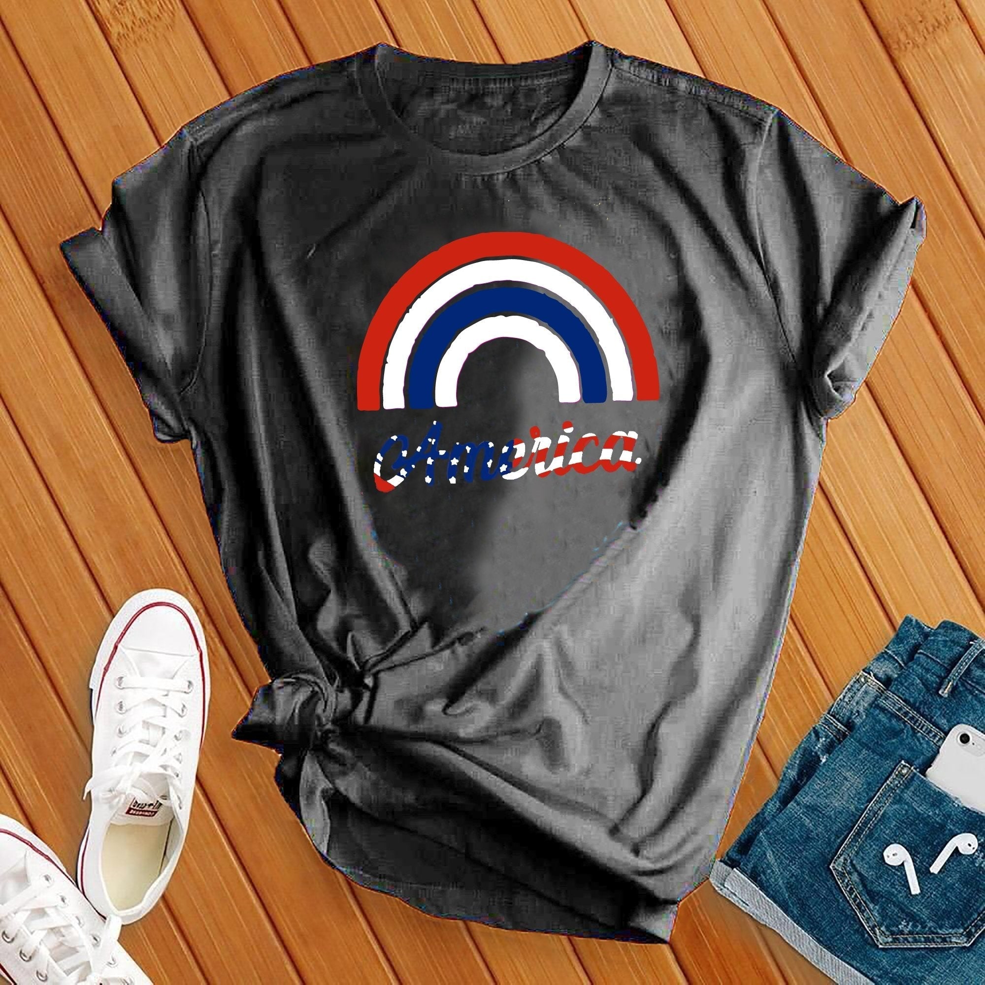 Rainbow America Tee - Love Tees