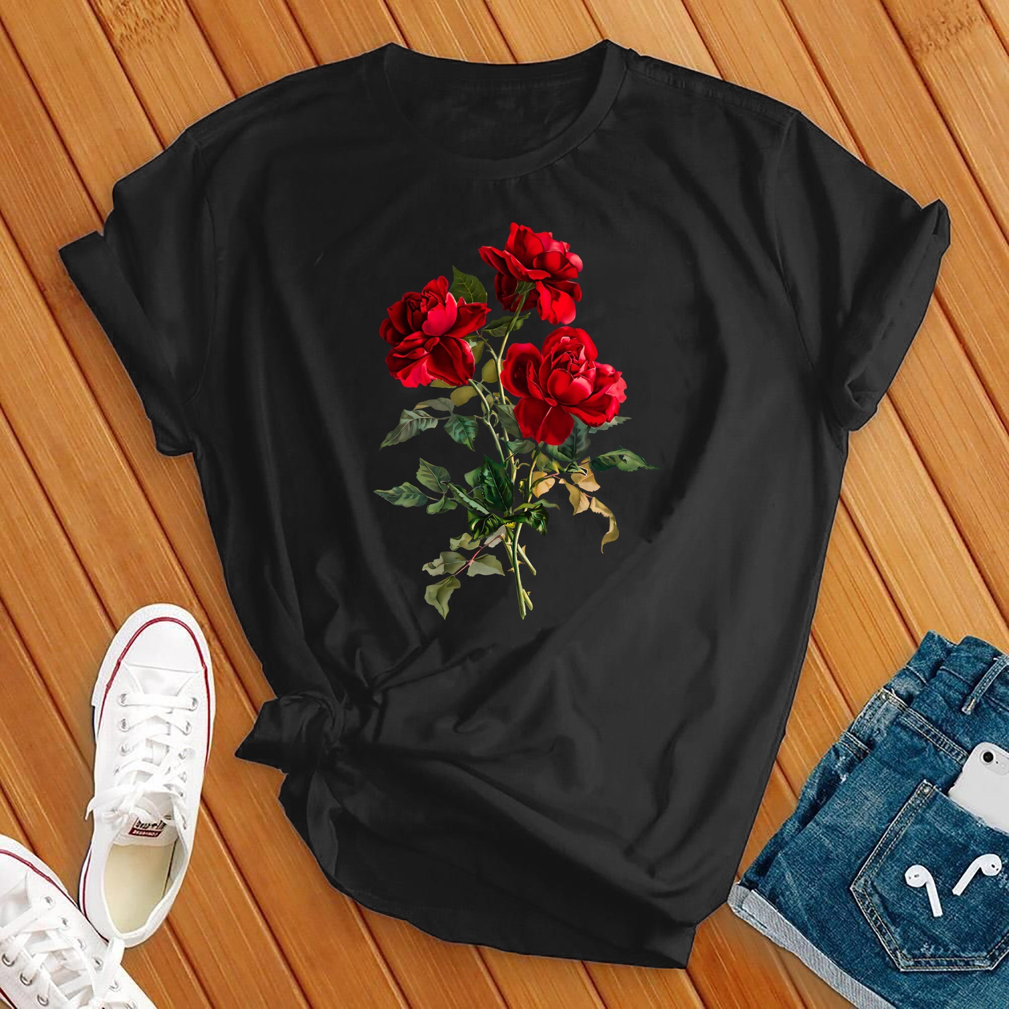 Red Roses Cute Tee - Love Tees