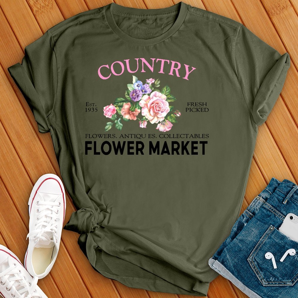 Retro Flower Market Tee - Love Tees