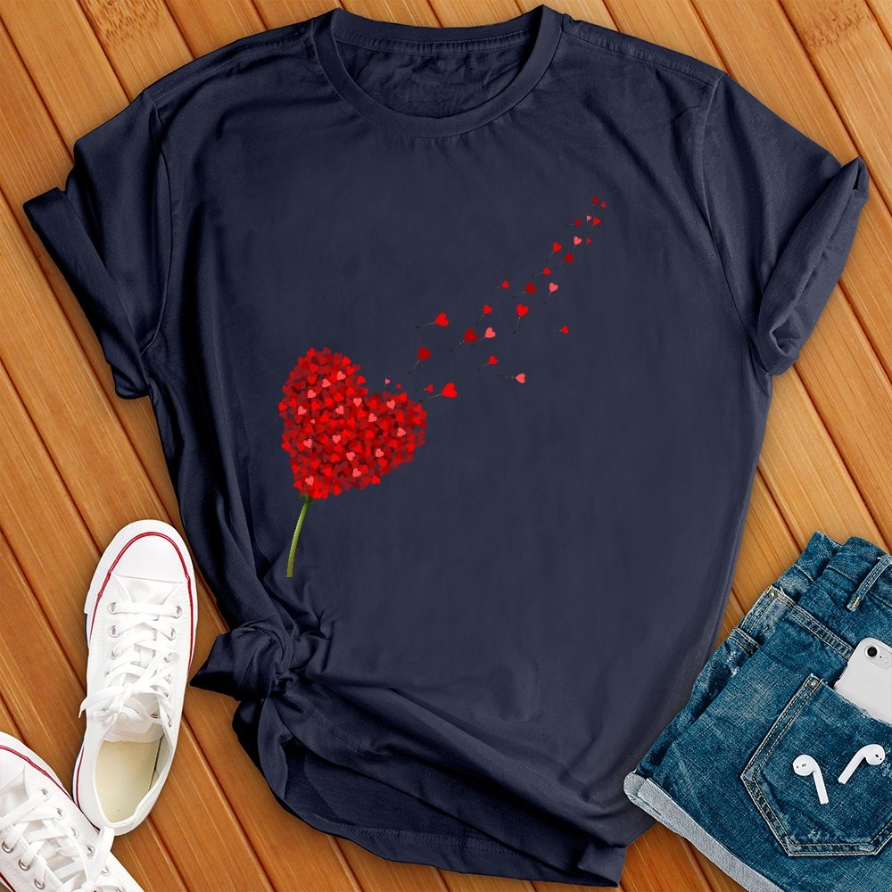 Rose Hearts Tee - Love Tees