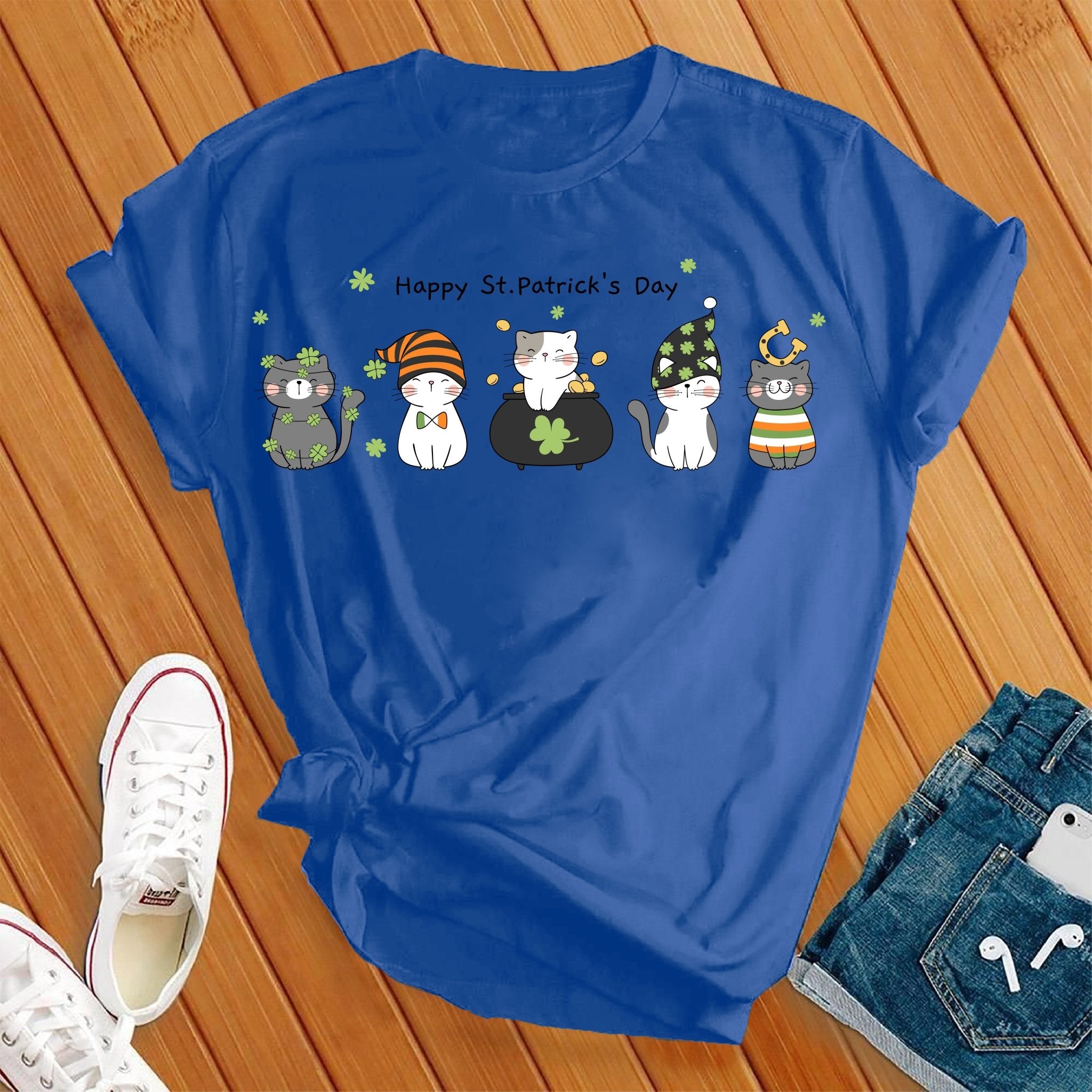 Saint Patrick's Day Cats Tee - Love Tees