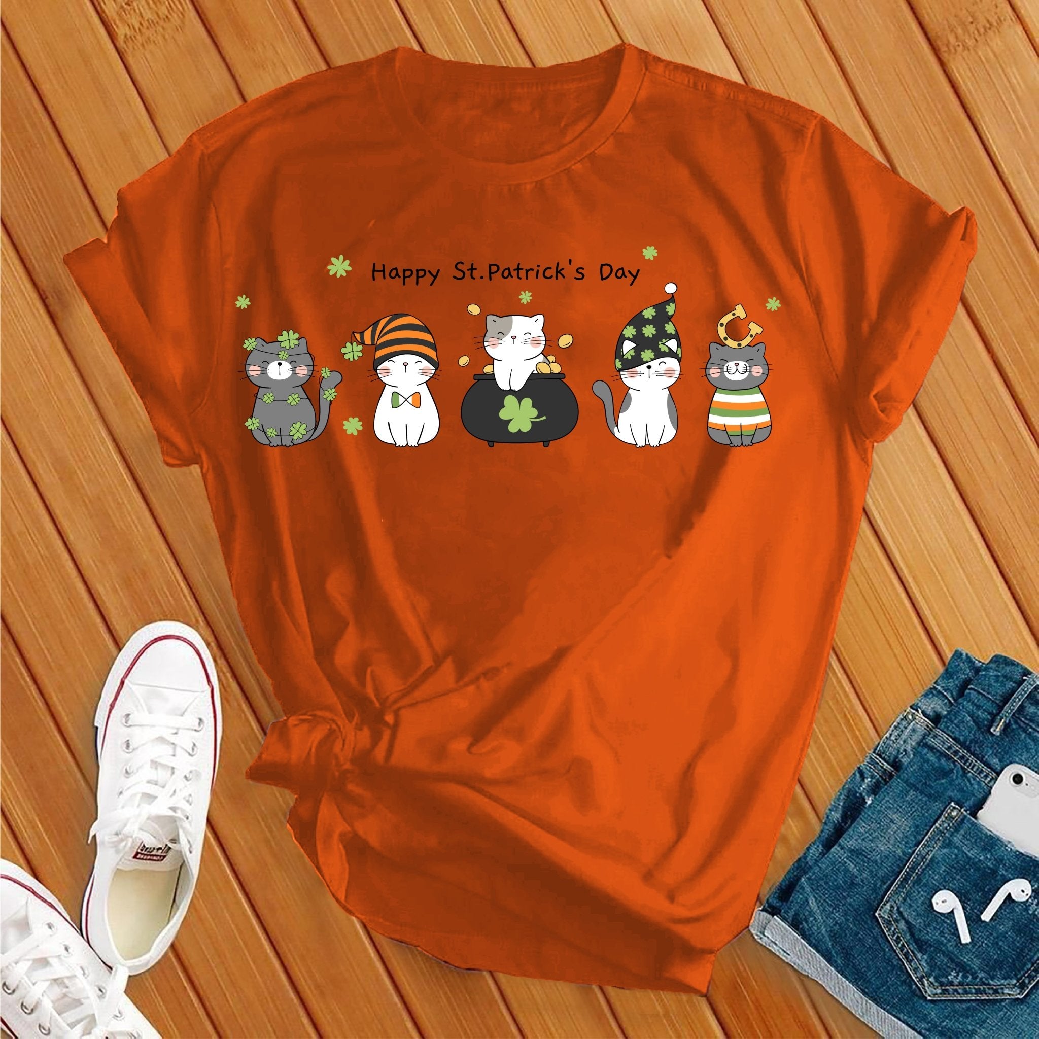 Saint Patrick's Day Cats Tee - Love Tees