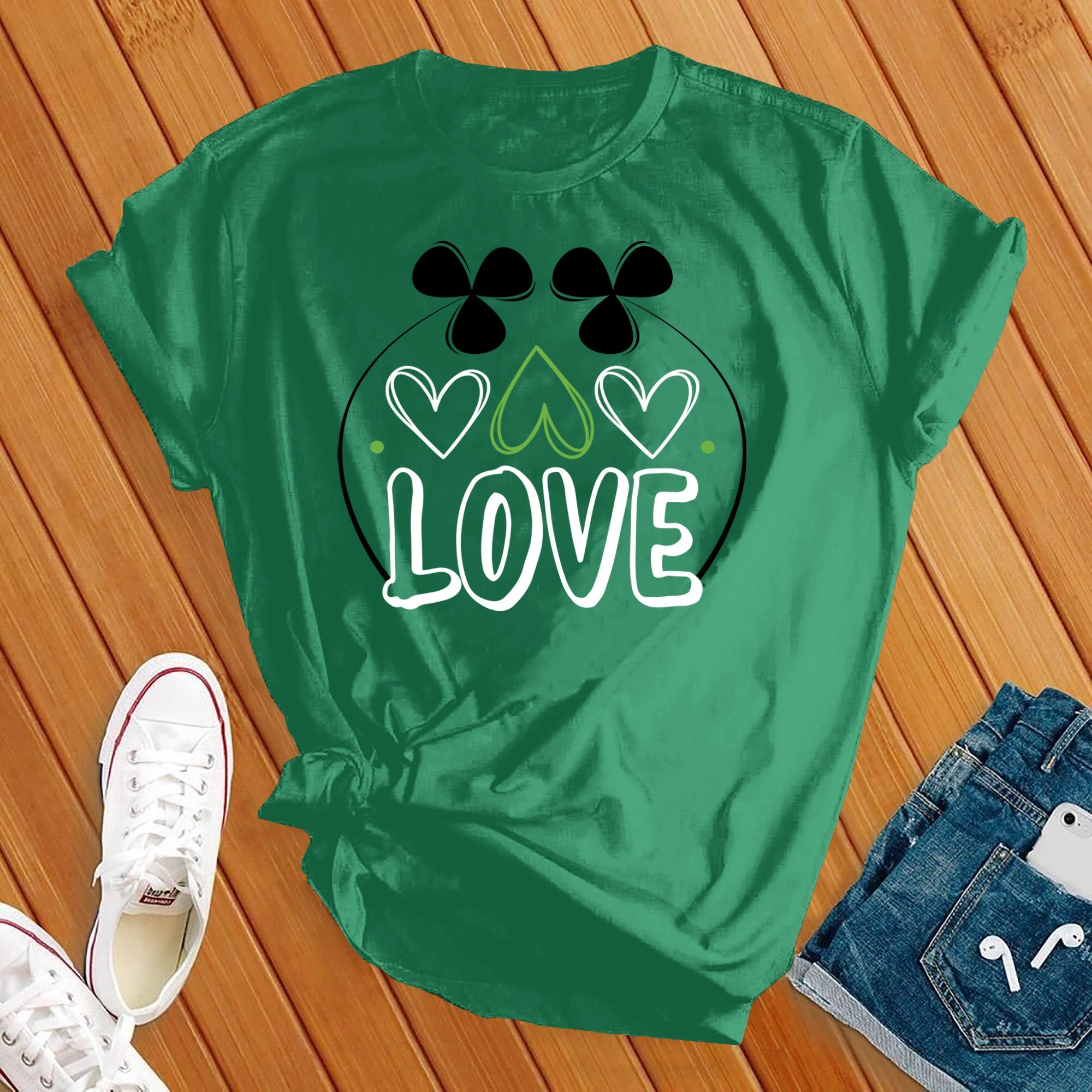 Saint Patrick's Day Love Luck Tee - Love Tees