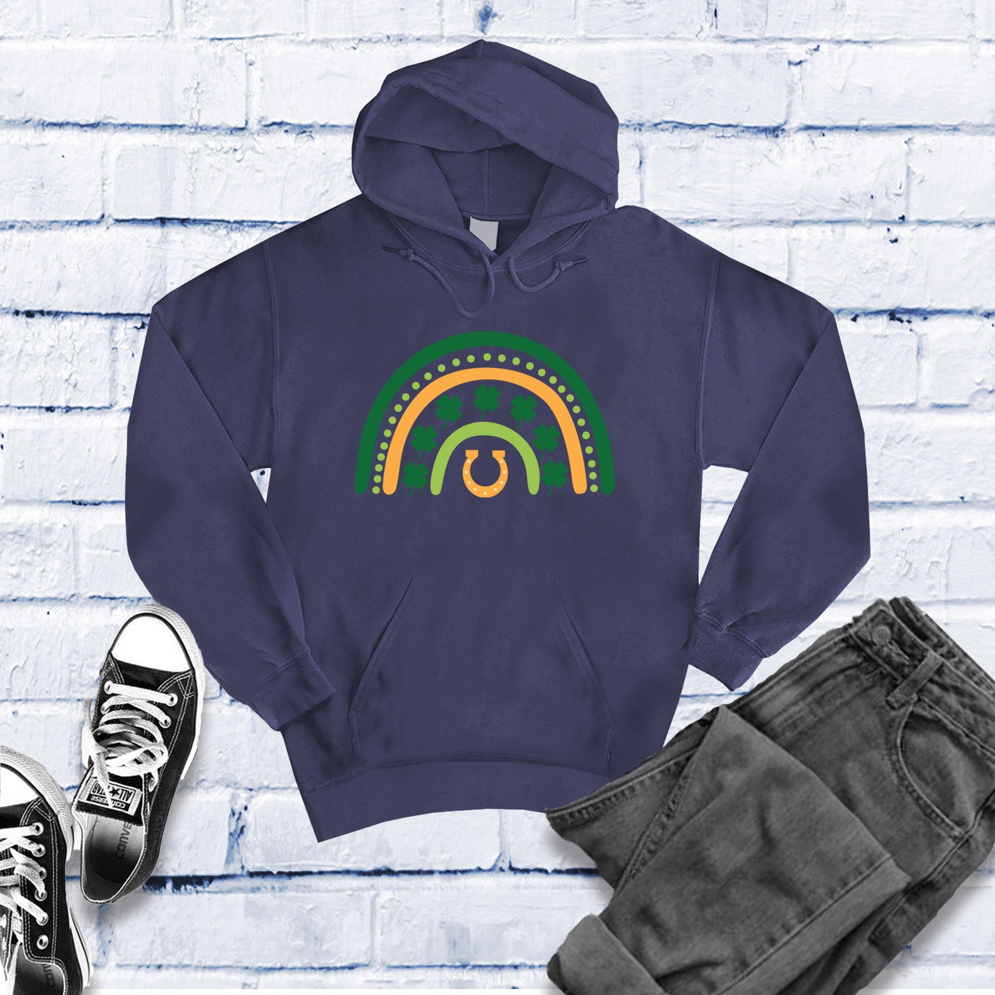 Saint Patrick's Day Rainbow Hoof Hoodie - Love Tees