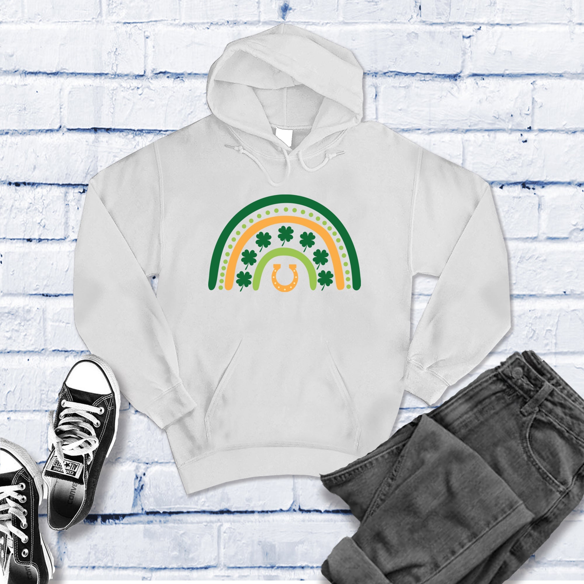 Saint Patrick's Day Rainbow Hoof Hoodie - Love Tees