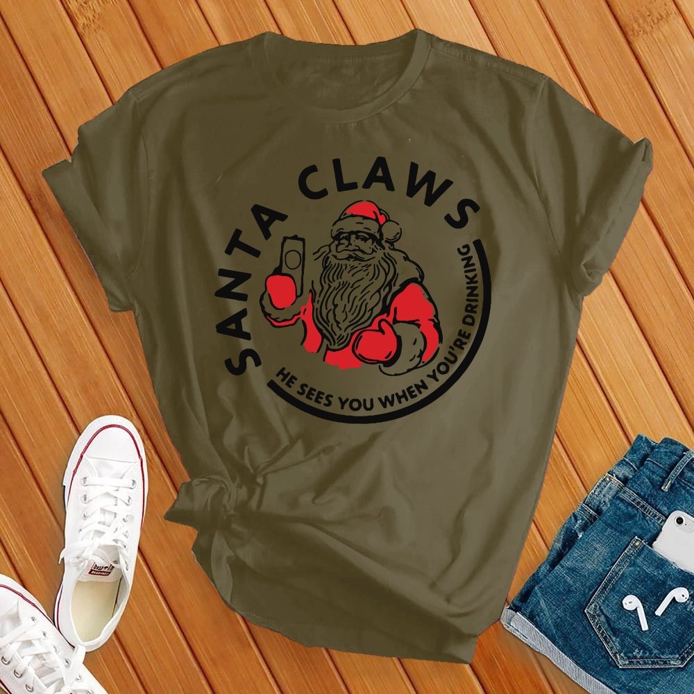 Santa Claws This Christmas T-shirt - Love Tees