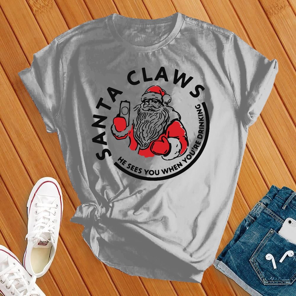 Santa Claws This Christmas T-shirt - Love Tees