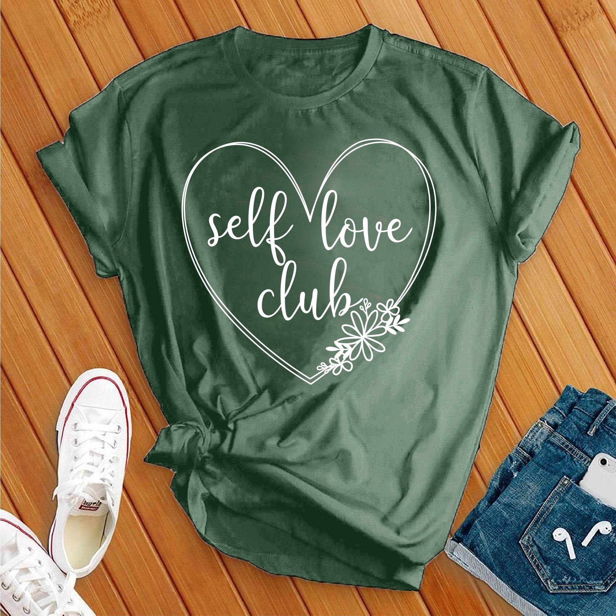 Self Love Club Daisy White Tee - Love Tees