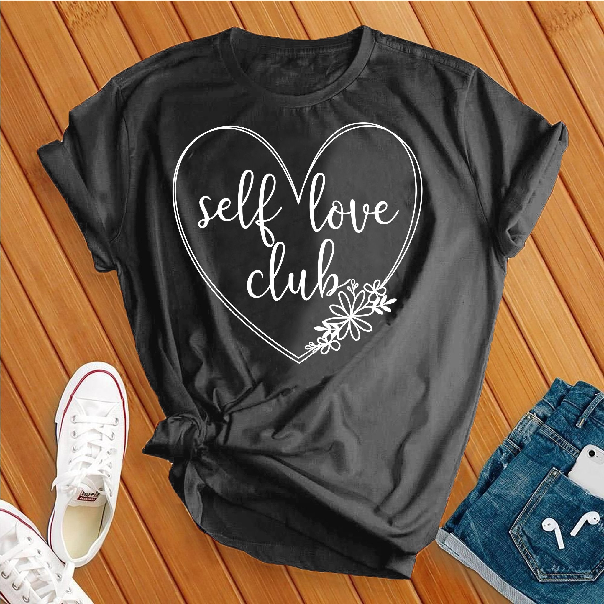 Self Love Club Daisy White Tee - Love Tees