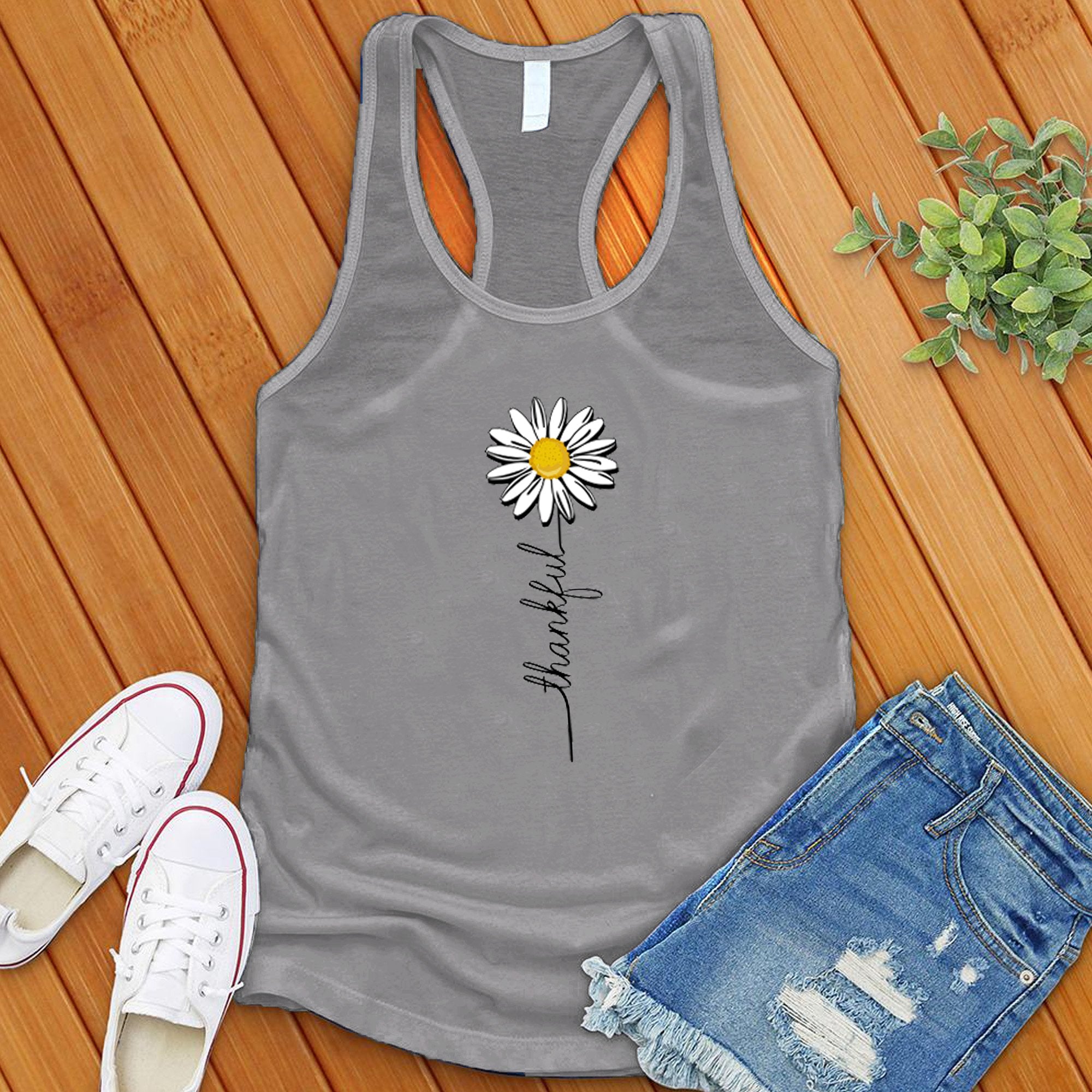 Thankful Daisy Women's Tank Top - Love Tees