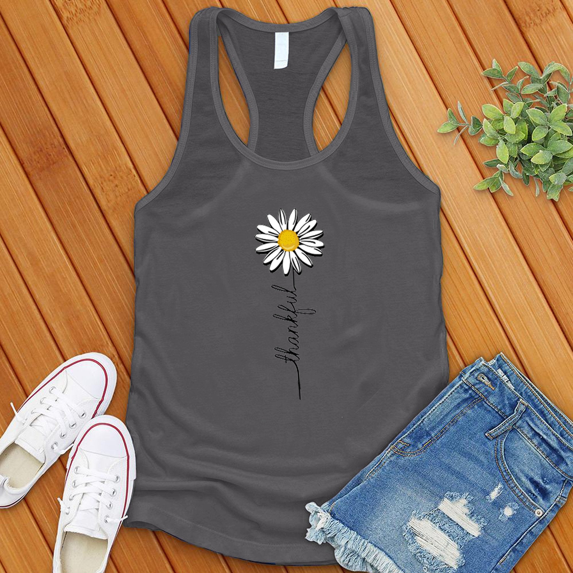 Thankful Daisy Women's Tank Top - Love Tees