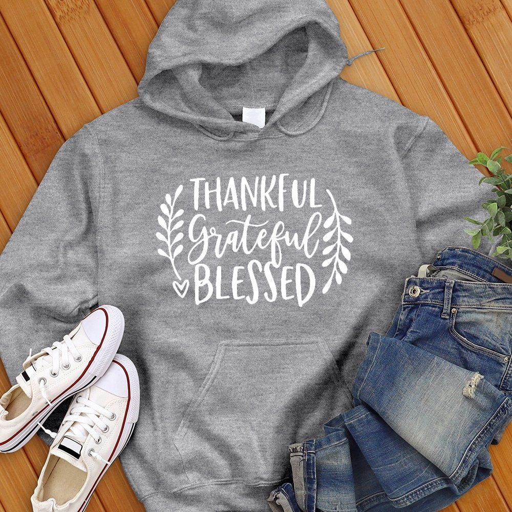 Thankful Grateful Blessed Sweatshirt - Love Tees