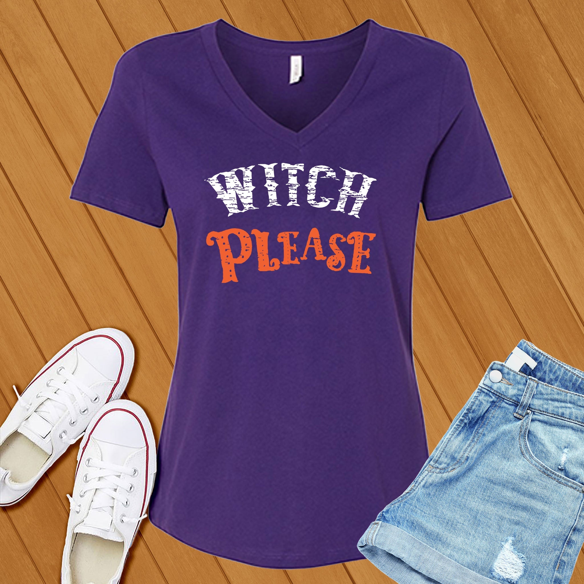 Witch Please V-Neck - Love Tees