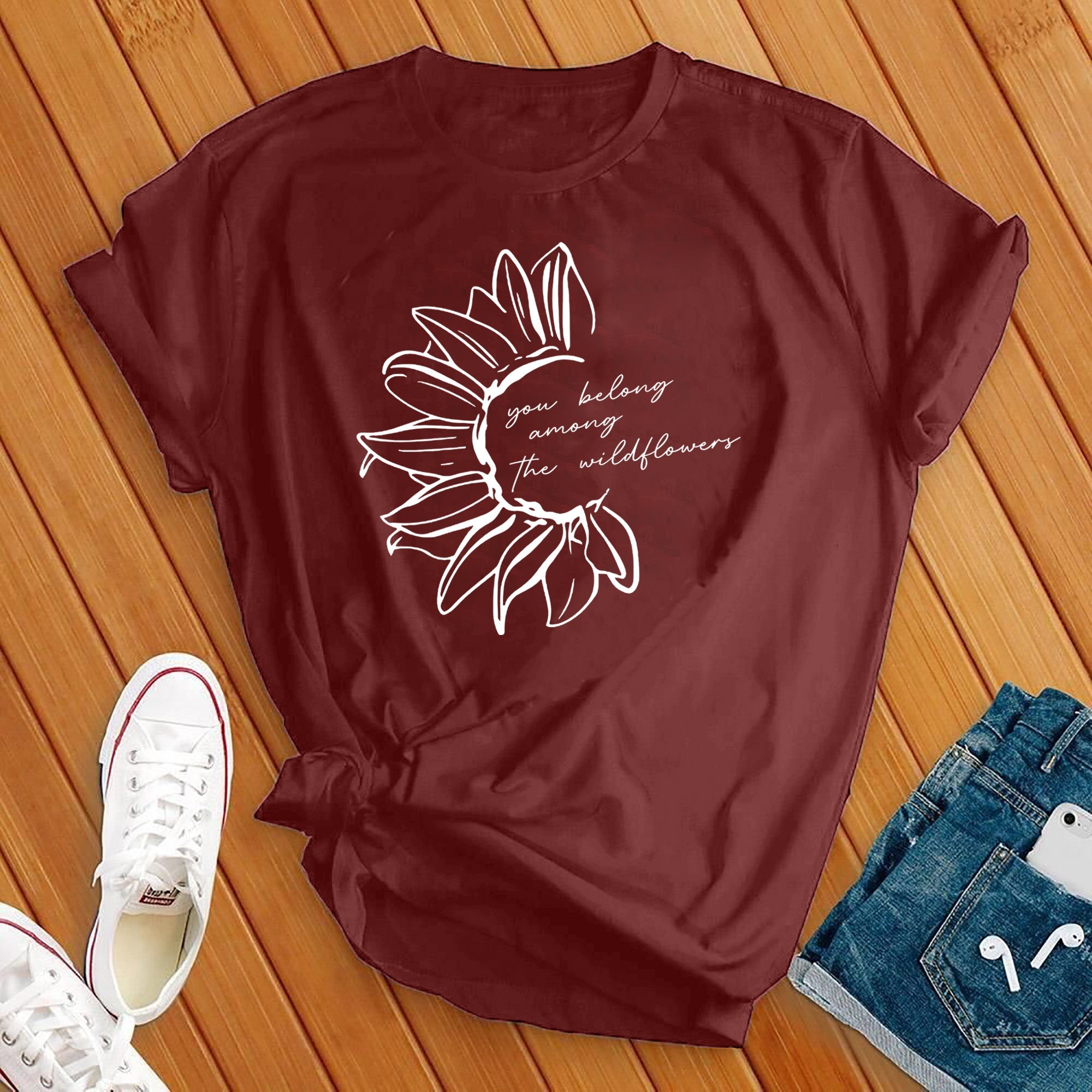 You Belong Among the Wildflowers Sunflower Tee - Love Tees